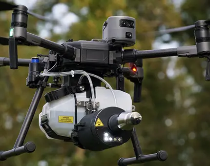 Drone d'intervention pour les nids de Frelons Asiatiques